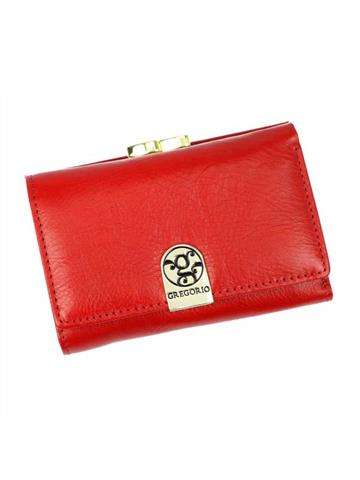 Dámska červená kožená peňaženka Gregorio GS-117 s ochranou RFID