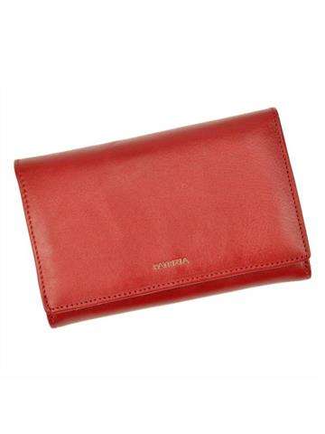 Dámska červená peňaženka PATRIZIA IT-112 RFID z prírodnej kože