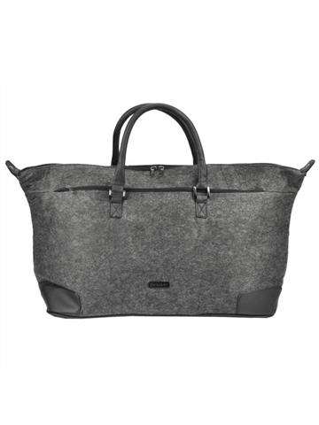 Dámska cestovná taška Pierre Cardin B844 z tmavosivého polyesteru s prídavným popruhom a vreckami