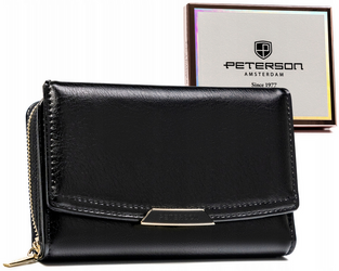 Dámska horizontálna peňaženka z ekologickej kože - Peterson