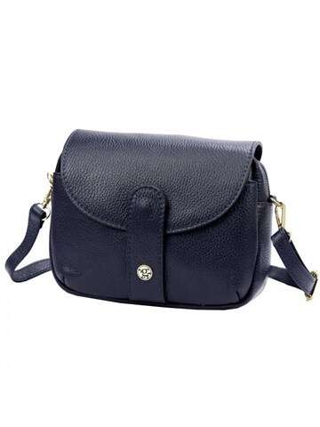 Dámska kabelka Gregorio 1722 DOLLARO Natural Leather Crossbody Navy