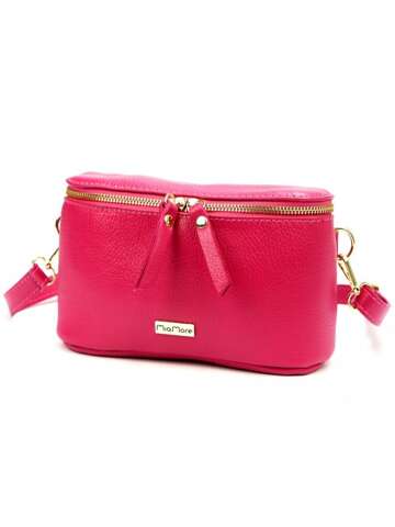 Dámska kabelka Luka Dollaro Gold Natural Leather Fuchsia Crossbody