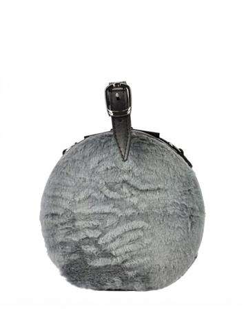 Dámska kabelka PATRIZIA 418-074 vzor 3 z prírodnej kože s nastaviteľným popruhom a strieborným kovaním