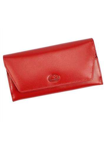 Dámska kožená peňaženka EL FORREST 812-47 RFID Red SECURE