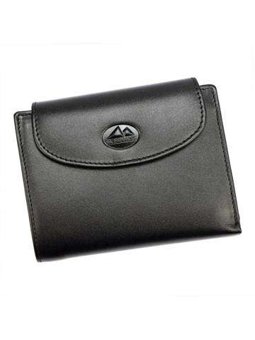 Dámska kožená peňaženka EL FORREST 881-67 RFID čierna s ochrannou funkciou RFID