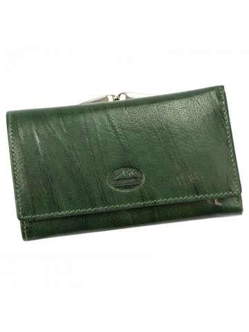 Dámska kožená peňaženka EL FORREST 906-18 RFID zelená s ochranou RFID