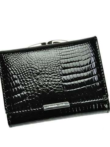 Dámska kožená peňaženka Jennifer Jones 5243-2 Black Horizontal Medium