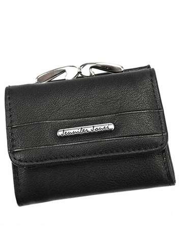 Dámska kožená peňaženka Jennifer Jones 5258 Black Horizontal Small