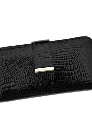Dámska kožená peňaženka Jennifer Jones 5280-2 Black Horizontal Large