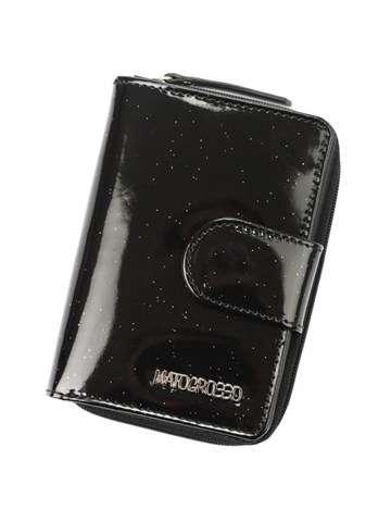 Dámska kožená peňaženka Mato Grosso 0745-602 RFID Black Vertical Small