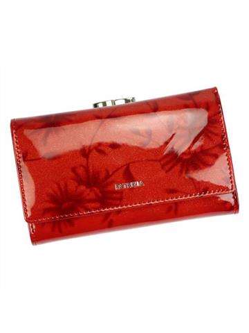 Dámska kožená peňaženka PATRIZIA FL-108 RFID Medium Olive s ozdobnou sponou a ochranou RFID