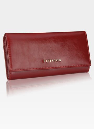 Dámska kožená peňaženka Peterson 490 Red RFID
