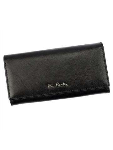 Dámska kožená peňaženka Pierre Cardin 06 ITALY 100 čierna horizontálna orientácia