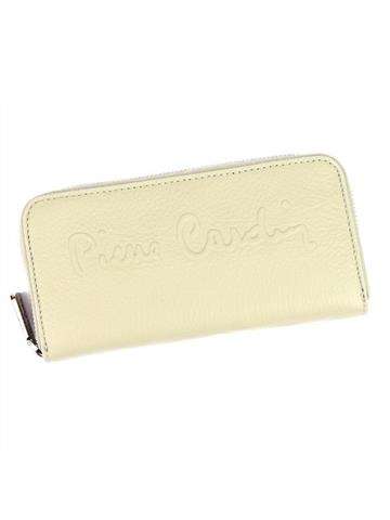 Dámska kožená peňaženka Pierre Cardin FN 8822 DOLLARO béžová s orientáciou na šírku a zipsom
