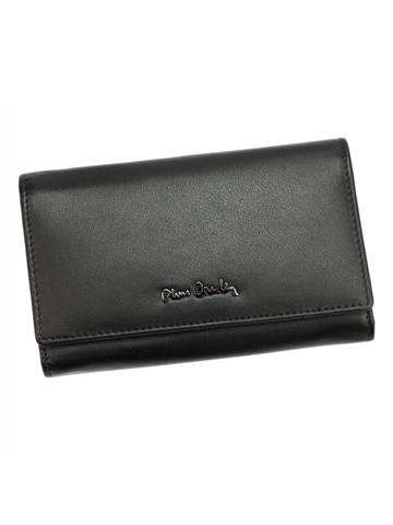 Dámska kožená peňaženka Pierre Cardin TILAK92 455 čierna s orientáciou na šírku a magnetickým zámkom