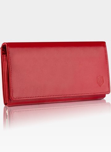 Dámska kožená peňaženka STEVENS Expanded Red Z02-063M RFID