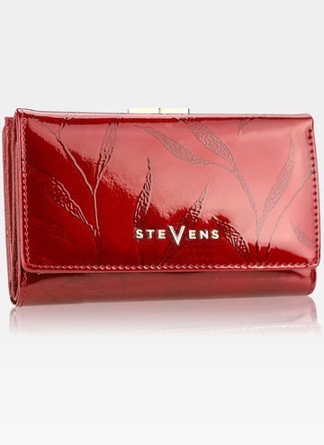 Dámska kožená peňaženka STEVENS Red in Leaves 108