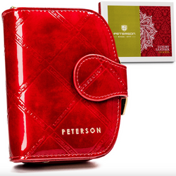 Dámska kožená peňaženka pre bigiel a snap - Peterson