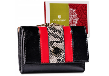 Dámska kožená peňaženka s kabelkou pre bigiel - Peterson
