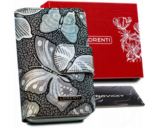 Dámska kožená peňaženka s motýľom - Lorenti