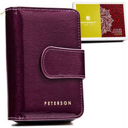 Dámska kožená peňaženka so zapínaním - Peterson