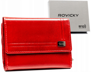 Dámska kožená peňaženka so zapínaním na patentku - Rovicky