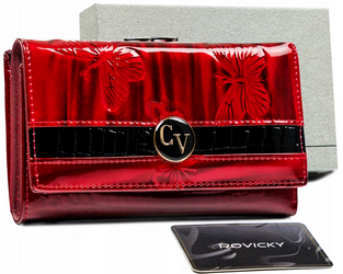 Dámska kožená peňaženka so zapínaním na patentku a bigiel - 4U Cavaldi
