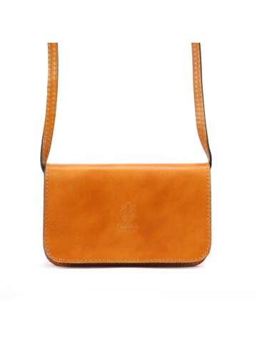 Dámska kožená taška Gregorio 107 Camel Crossbody Small