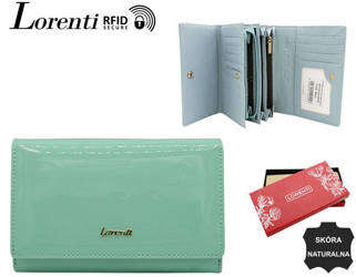 Dámska lakovaná peňaženka na karty s ochranou RFID Protect - Lorenti