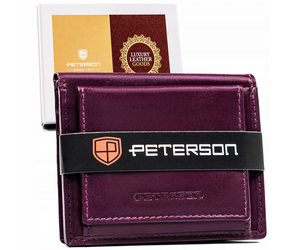 Dámska malá kožená peňaženka so zapínaním - Peterson
