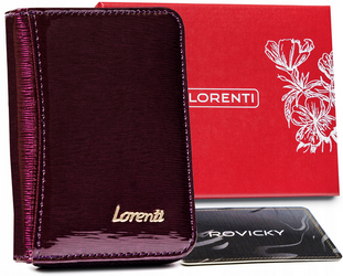 Dámska malá peňaženka z lakovanej kože - Lorenti