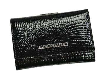 Dámska patentovaná kožená peňaženka Gregorio GF117 Black Level s ochranou RFID