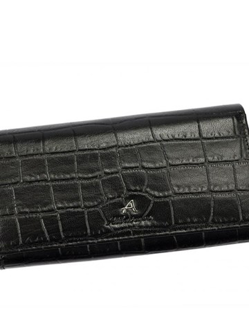 Dámska peňaženka Albatross CRO LW02 Prírodná koža čierna
