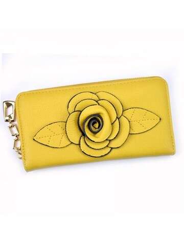 Dámska peňaženka Eslee F8888 Eco Leather Yellow