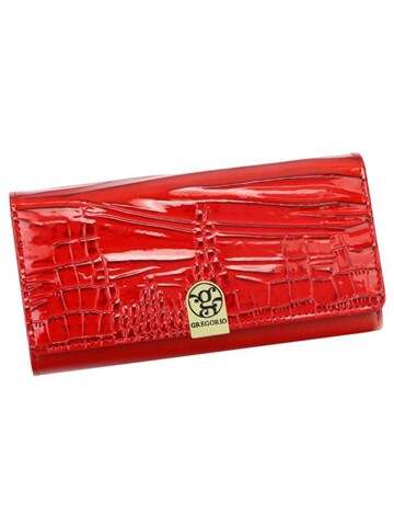Dámska peňaženka Gregorio AL-100 Large Red Combination Leather Level s ochranou RFID