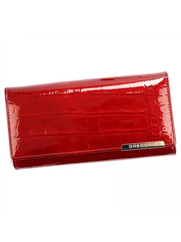 Dámska peňaženka Gregorio BC-122 z prírodnej kože červená horizontálna RFID SECURE