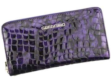 Dámska peňaženka Gregorio FS-118 Prírodná koža fialová veľká s ochranou RFID