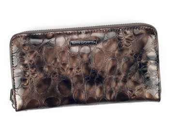 Dámska peňaženka Gregorio FZ-119 Ash Natural Leather Large s ochranou RFID