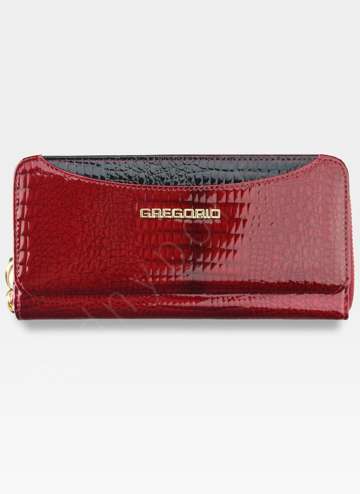 Dámska peňaženka Gregorio Prírodná koža Červená Veľká horizontálna orientácia