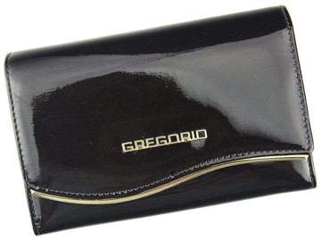Dámska peňaženka Gregorio ZLF-101 z prírodnej kože v tmavohnedej farbe