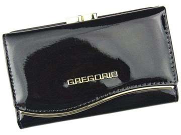 Dámska peňaženka Gregorio ZLF-108 z prírodnej kože v tmavohnedej horizontálnej orientácii s ochranou RFID