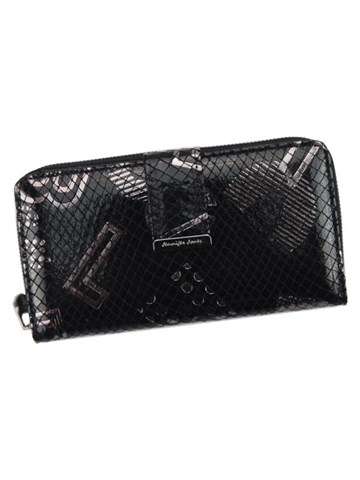 Dámska peňaženka Jennifer Jones 5280-6 prírodná koža čierna elegantná