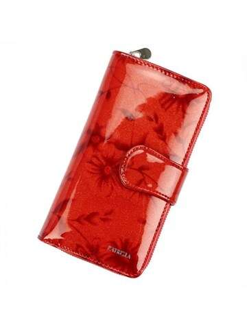 Dámska peňaženka PATRIZIA Červená prírodná koža Medium s ochranou RFID