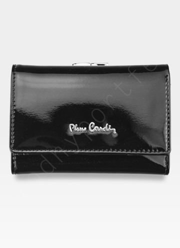 Dámska peňaženka Pierre Cardin 05 LINE 117 Prírodná koža čierna s horizontálnou orientáciou a ochranou RFID