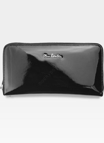 Dámska peňaženka Pierre Cardin 05 LINE 118 z prírodnej kože čiernej farby s ochranou RFID