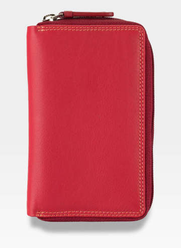 Dámska peňaženka Visconti RB-98: Farebná dúhovo červená multikolekcia