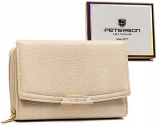 Dámska peňaženka z ekokože s hráškovou textúrou - Peterson