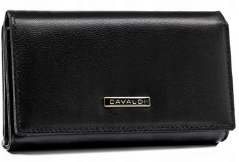 Dámska stredná kožená peňaženka so zapínaním - 4U Cavaldi