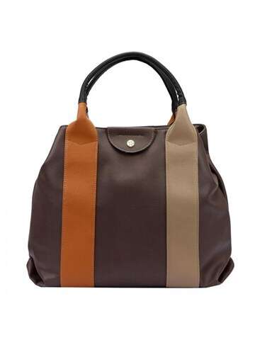 Dámska taška z ekologickej kože Gregorio EKO PREMIUM #1016 Shopperbag Brown with Gold Fittings