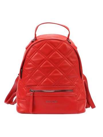 Dámsky batoh Pierre Cardin LONG04 671866 Red Eco Leather Large s nastaviteľnými ramenami